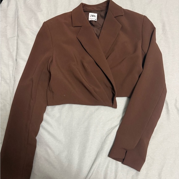 Zara Jackets & Blazers - Zara Chocolate Brown Jacket